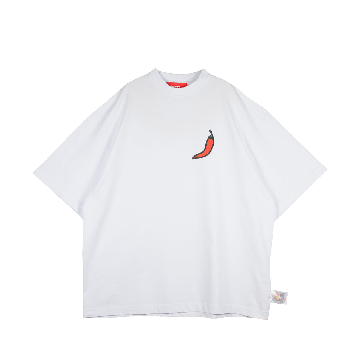 032c ON FIRE OVERSIZED T-SHIRT, White - Image 1