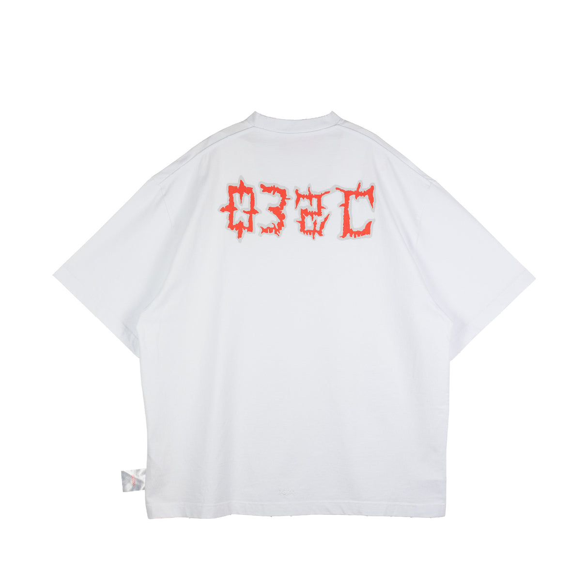 032c ON FIRE OVERSIZED T-SHIRT, White - Image 2