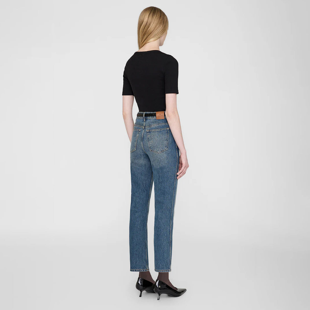 Anine Bing ALESSIA TEE, Black