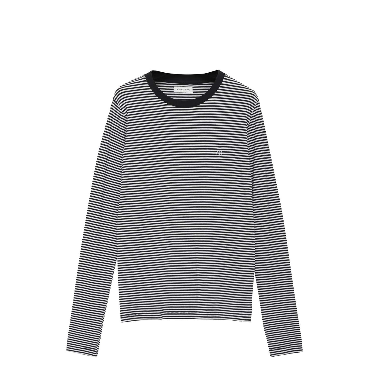 Anine Bing RYLAN TEE, White/Black