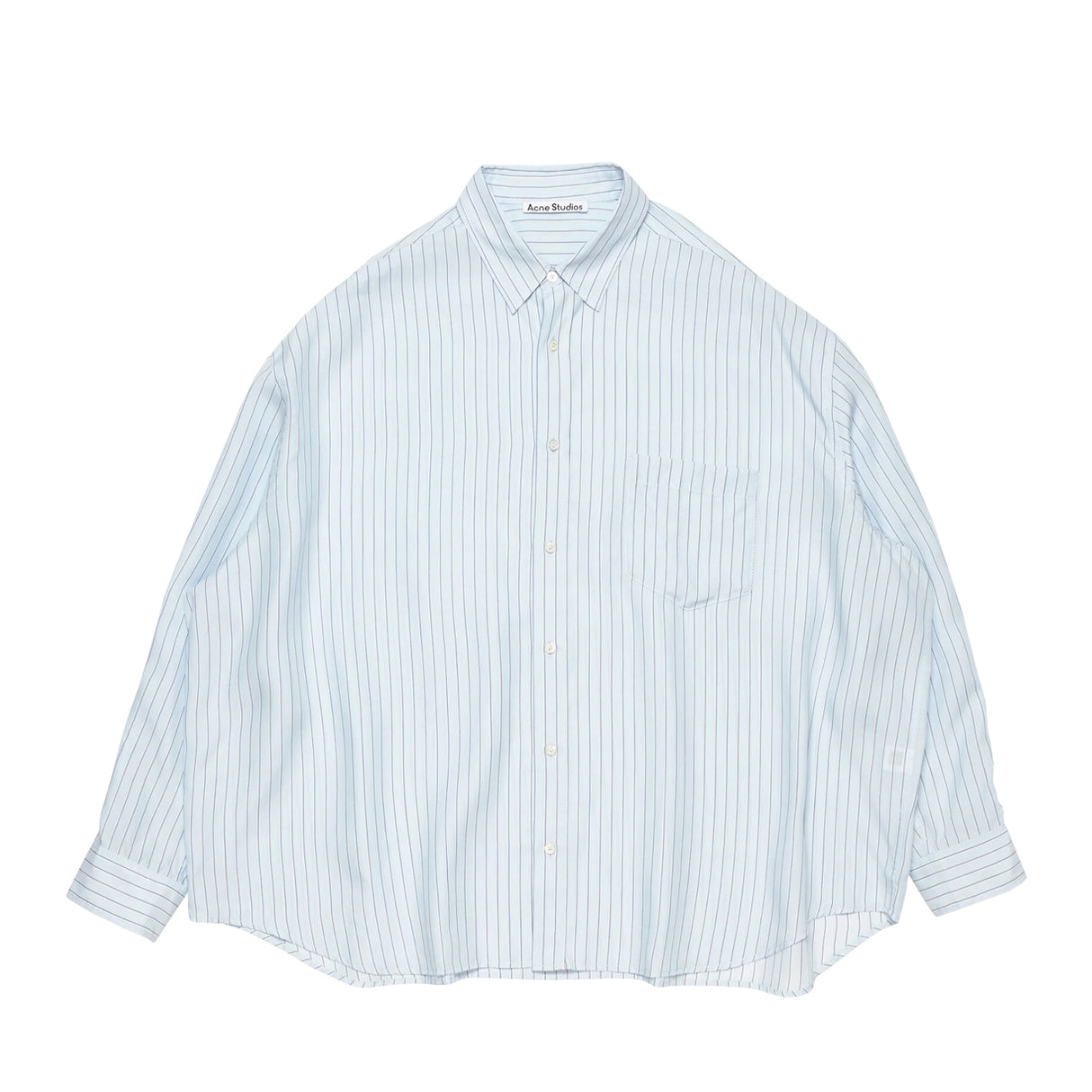 Acne Studios STRIPED BUTTON-UP SHIRT, Blue