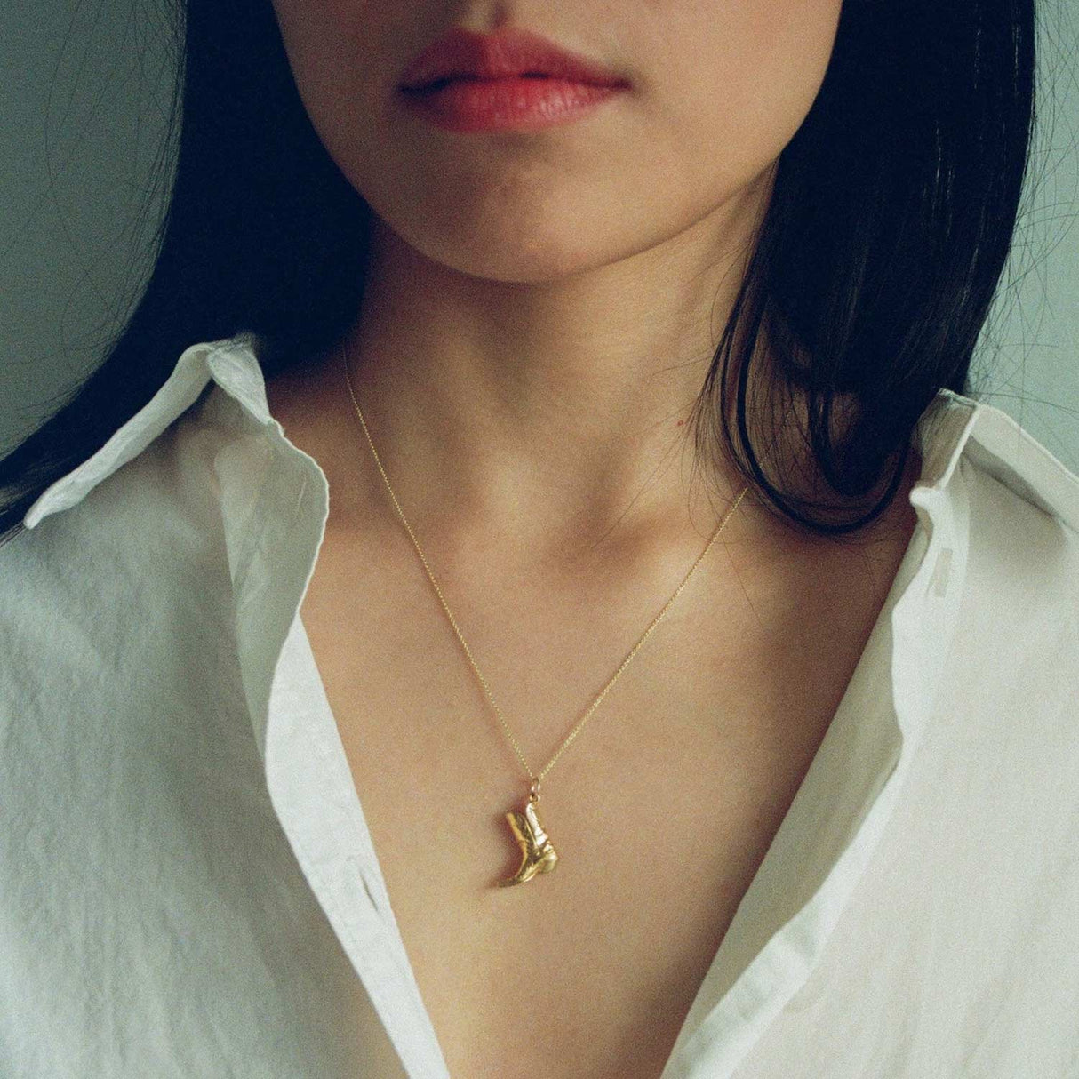 AIDA Impact THE BIGGER BOOT NECKLACE, Gold Plated - Image 2