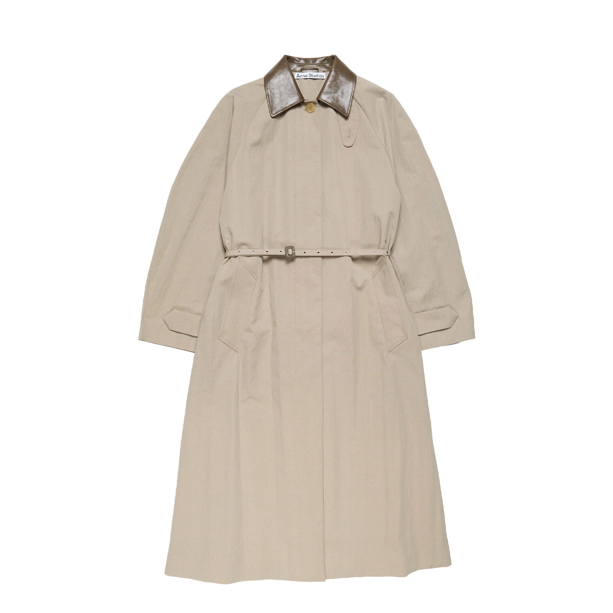 Acne Studios BELTED TRENCHCOAT, Khaki Grey