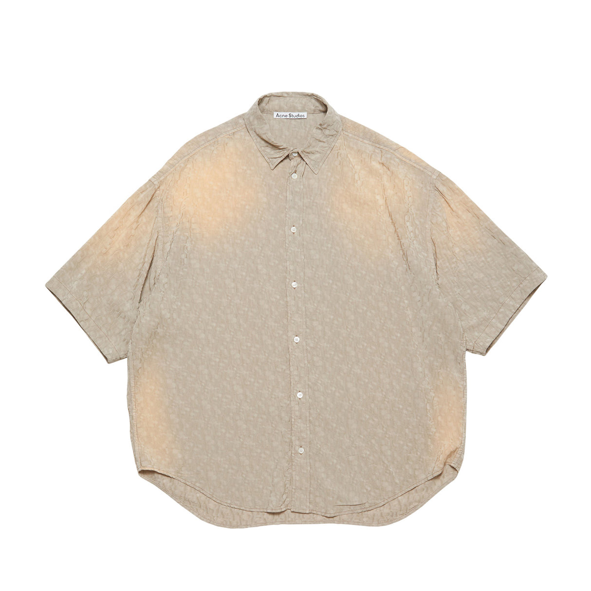Acne Studios BUTTON-UP SHIRT MONOGRAM, Warm Grey