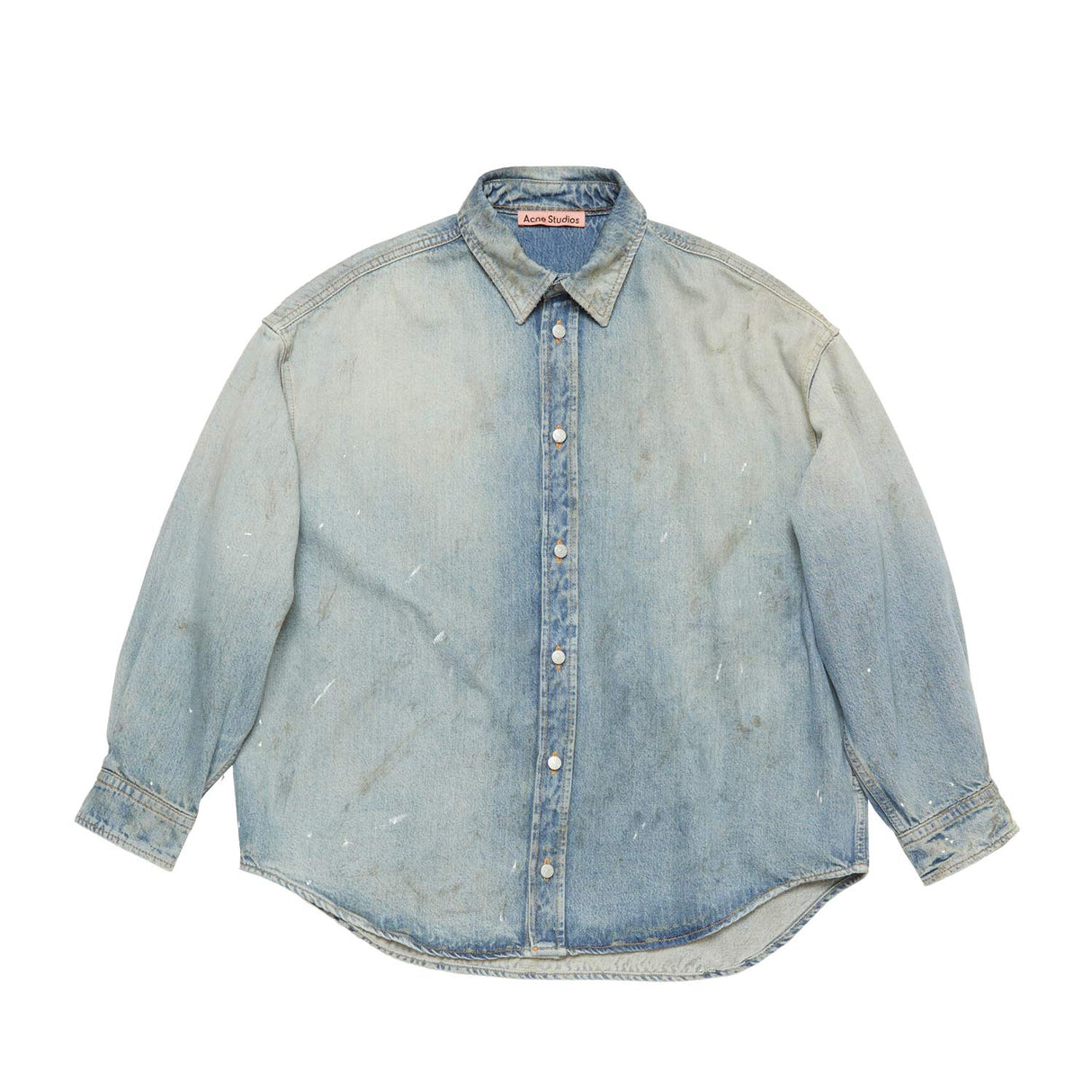 Acne Studios DENIM BUTTON-UP SHIRT, Light Blue