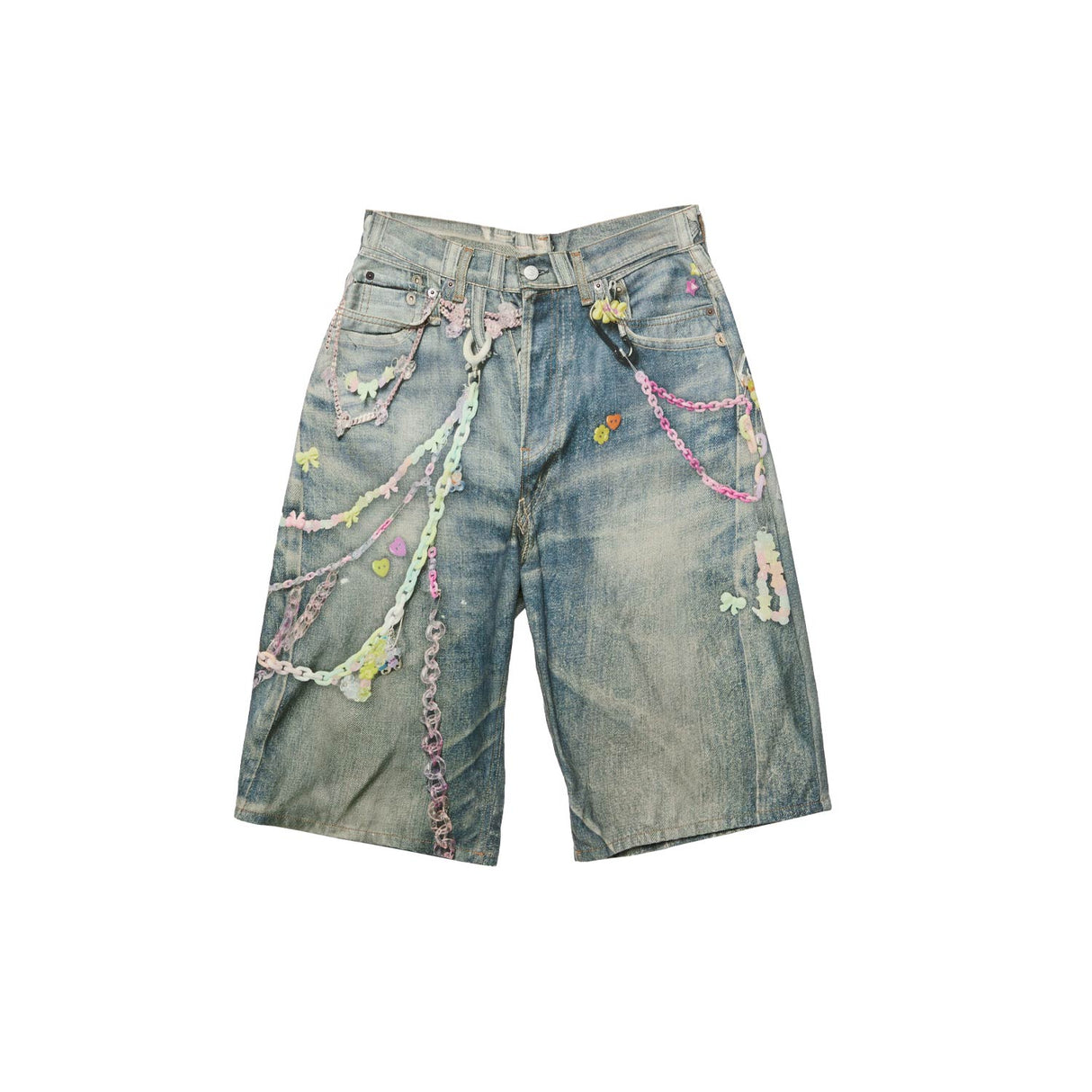 Acne Studios DENIM SHORTS, Mid Blue