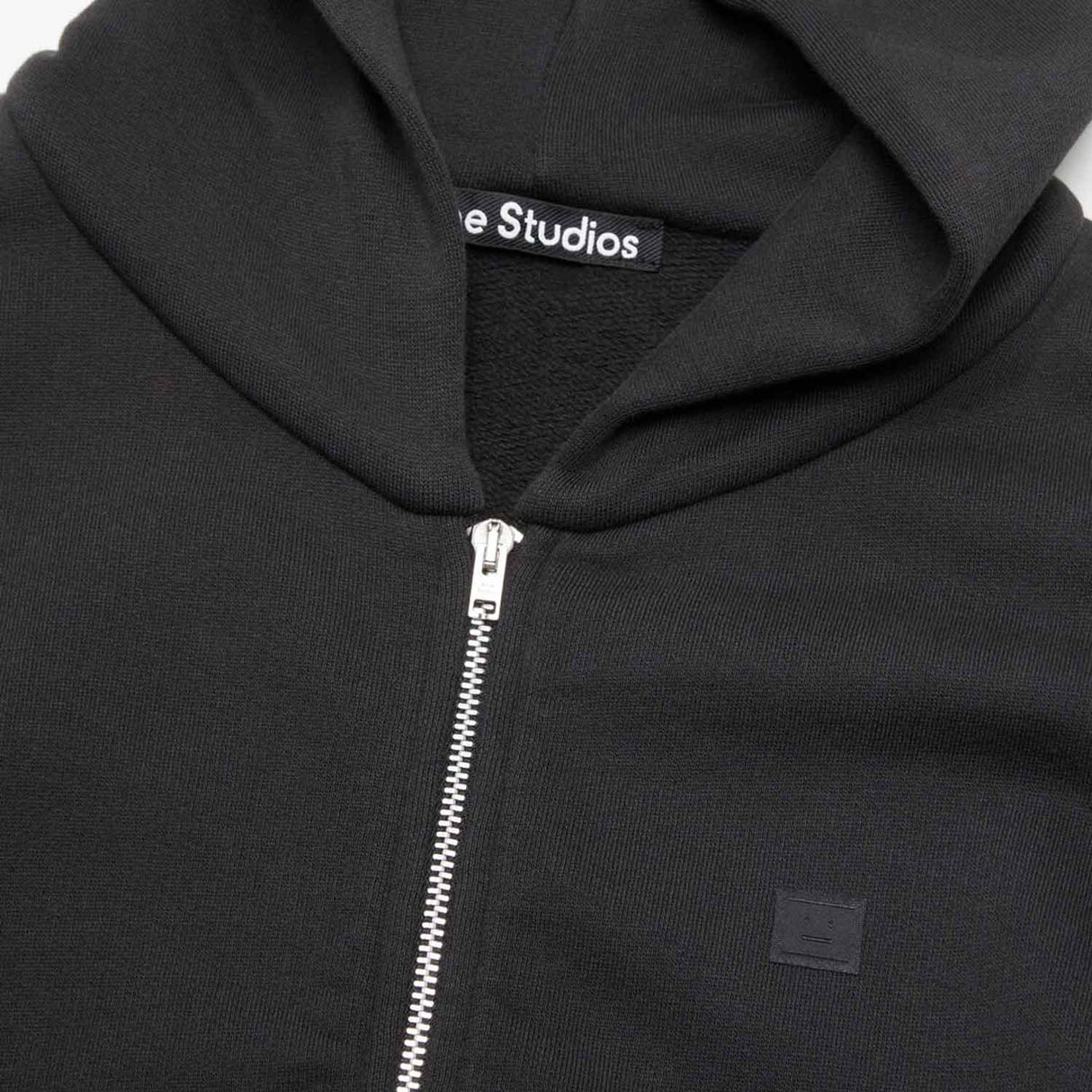 Acne Studios HOODED ZIPPER SWEATER, Black