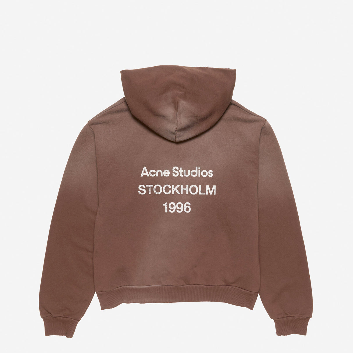 Acne Studios LOGO HOODED SWEATER, Chocolate Brown