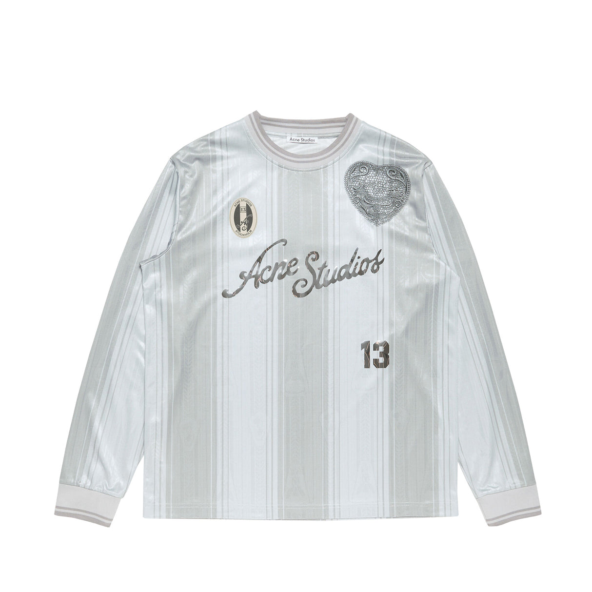 Acne Studios LOGO SPORTS JERSEY TOP, Grey