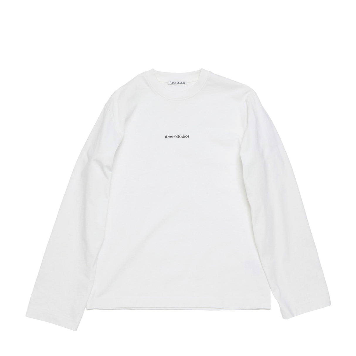 Acne Studios L/S LOGO T-SHIRT, Optic White