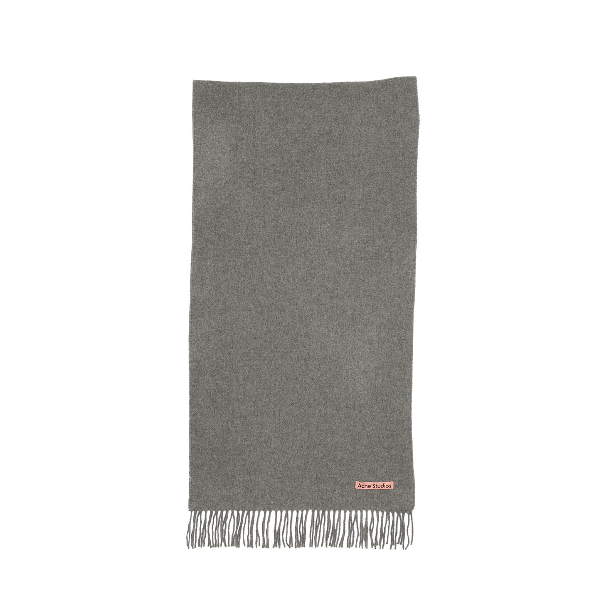 Acne Studios NARROW WOOL SCARF, Grey Melange