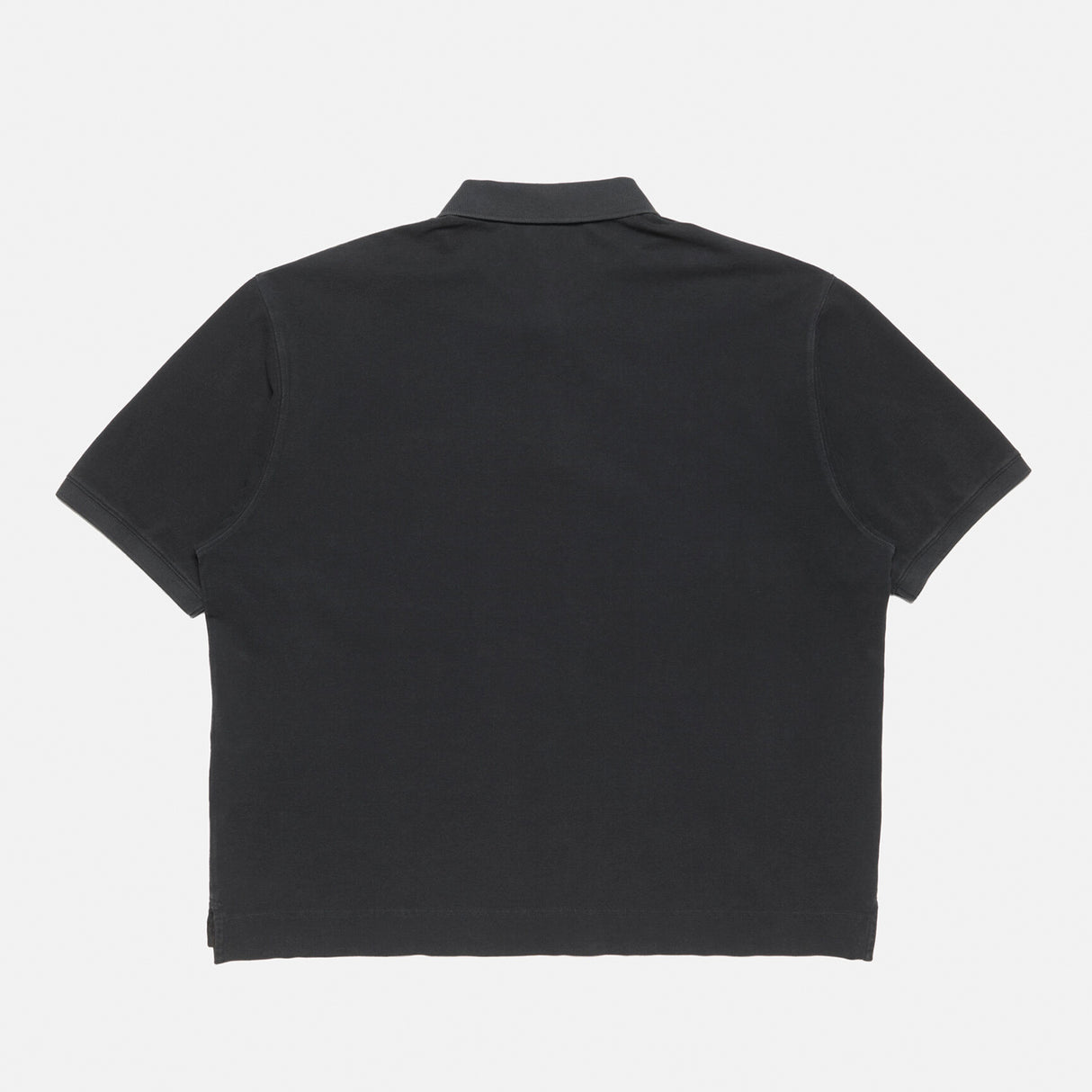 Acne Studios S/S WASHED LOGO POLO SHIRT, Black