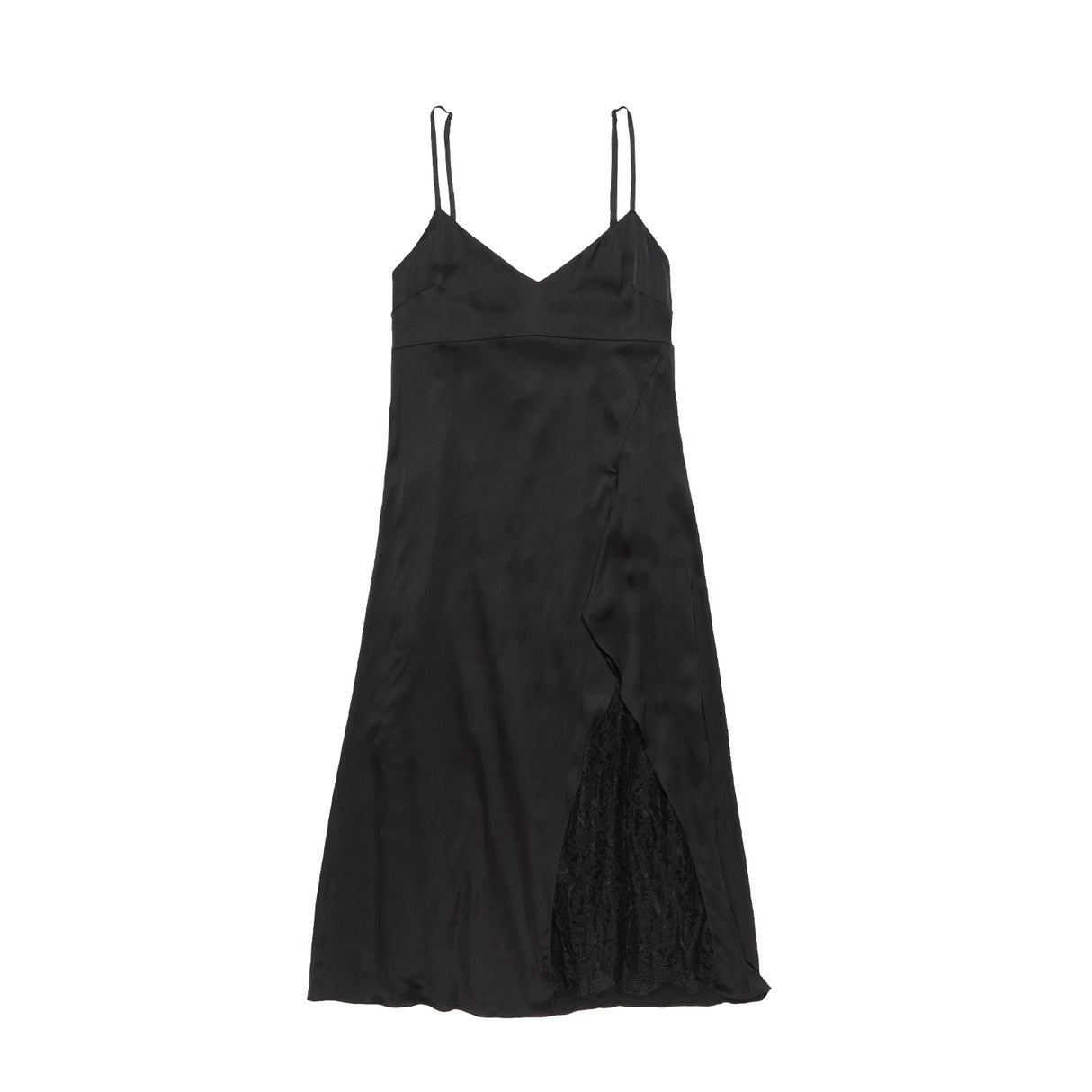 Acne Studios SATIN SLIP DRESS, Black