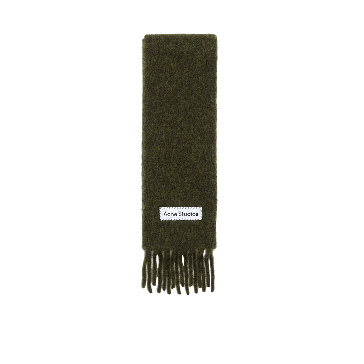 Acne Studios SKINNY MOHAIR SCARF, Forest Green