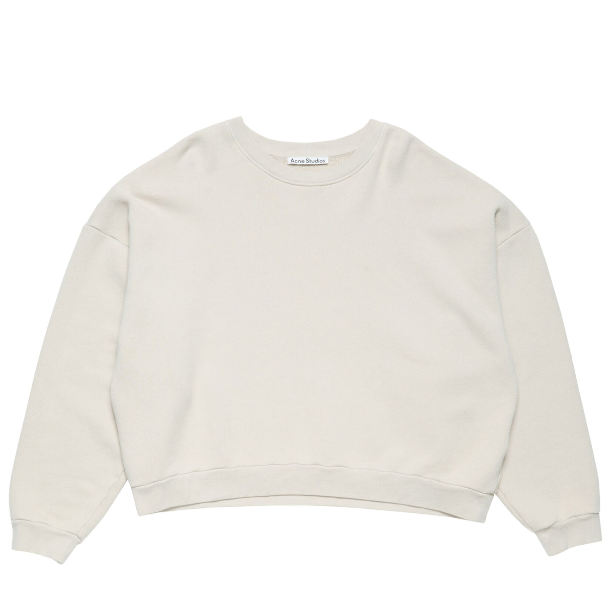 Acne Studios SWEATER LOGO PATCH, Light Taupe