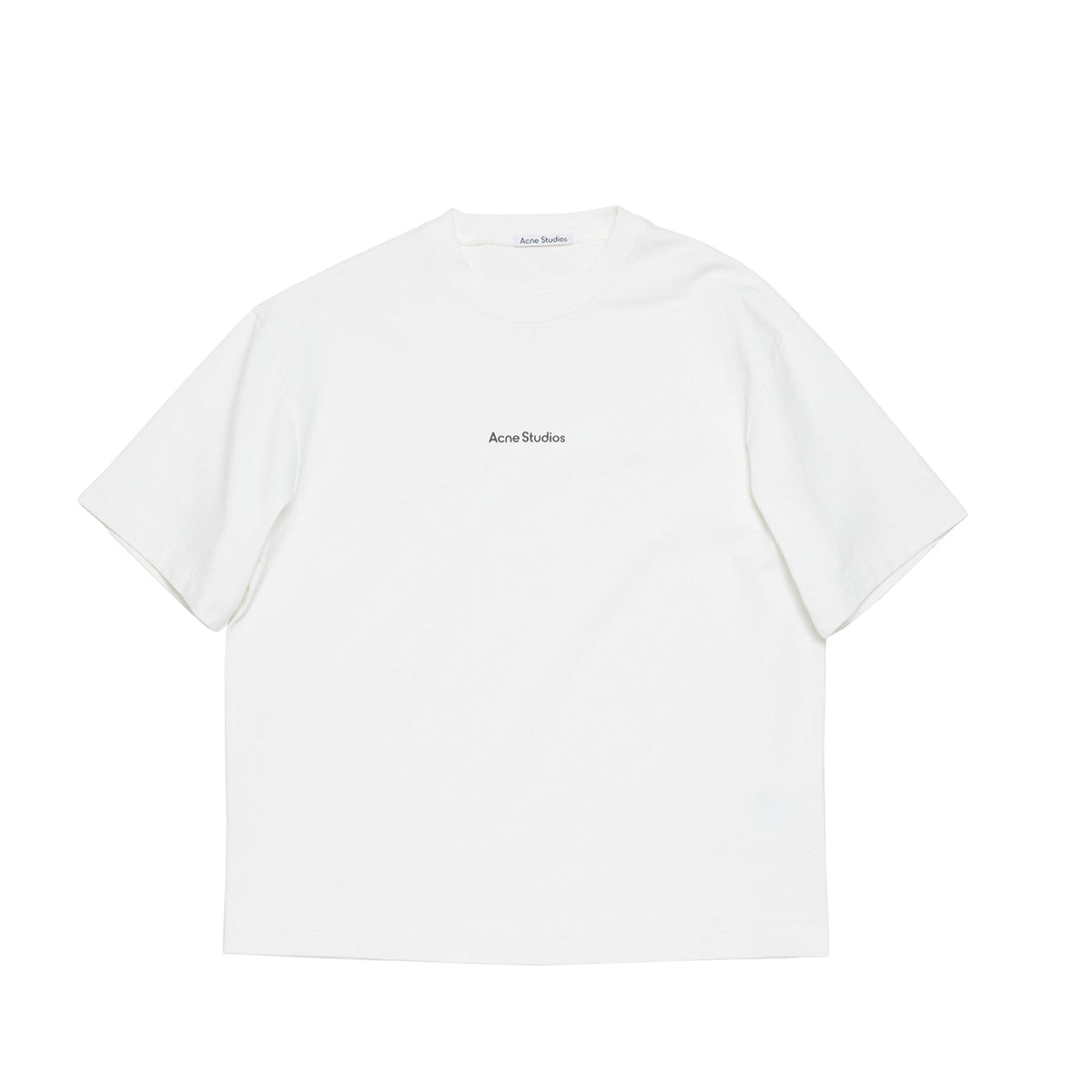 Acne Studios T-SHIRT STAMP LOGO RELAXED FIT, Optic White