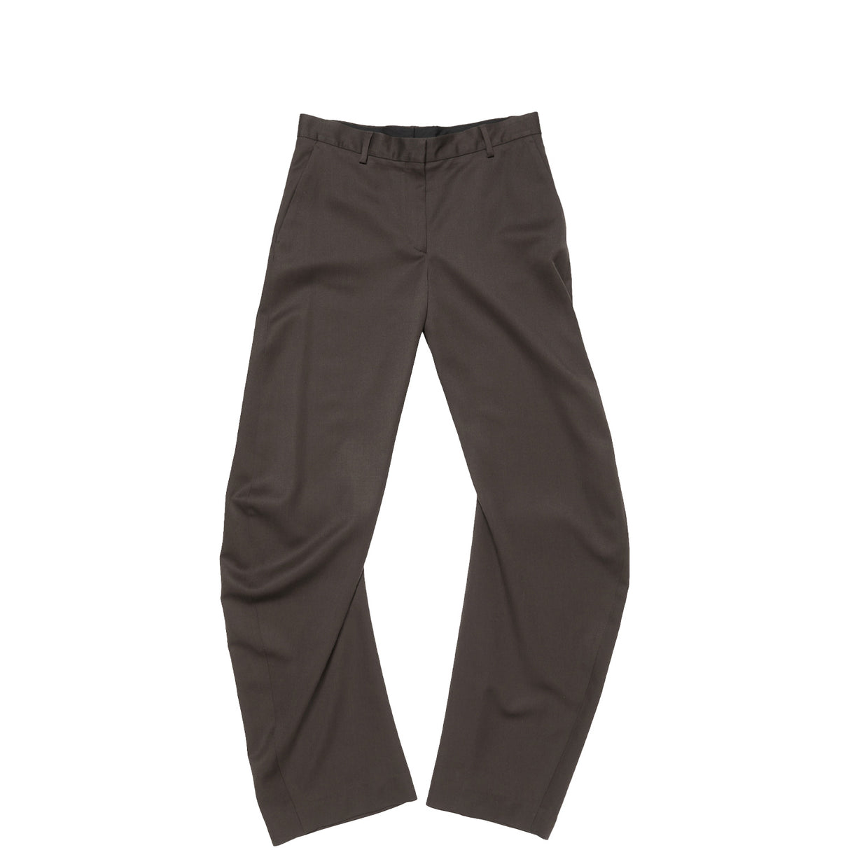 Acne Studios TAILORED WOOL TROUSERS, Dark Brown Melange