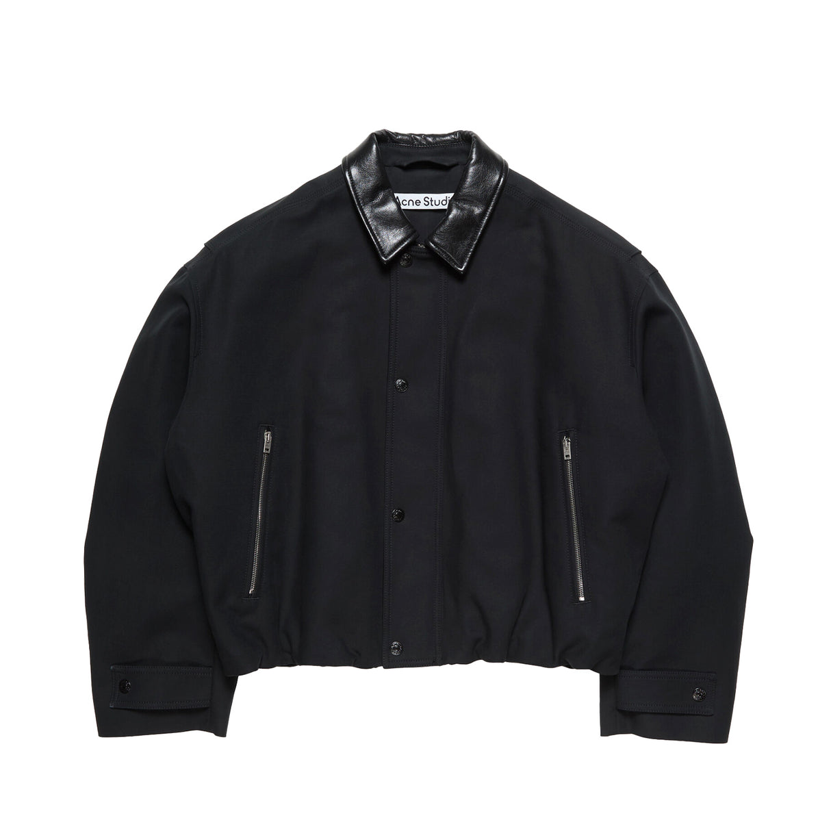 Acne Studios TWILL BOMBER JACKET, Black