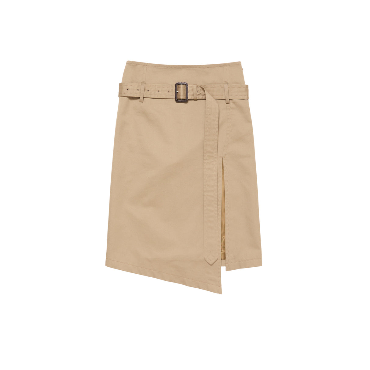 Acne Studios BELTED TWILL SKIRT, Mud Beige