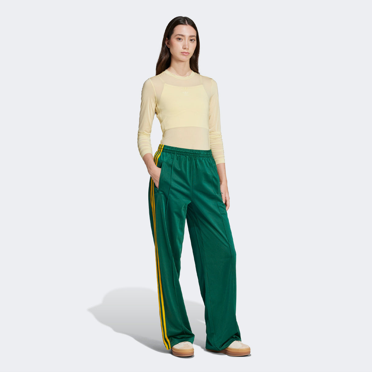 Adidas FIREBIRD LOOSE TRACK PANTS, Collegiate Green
