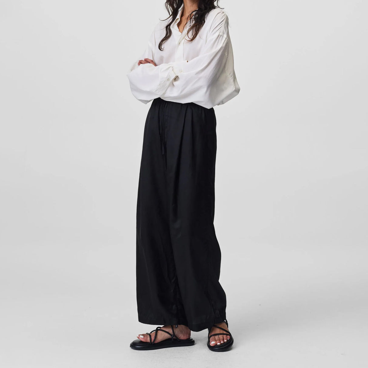 Adnym AZUL TROUSER, Black Cupro