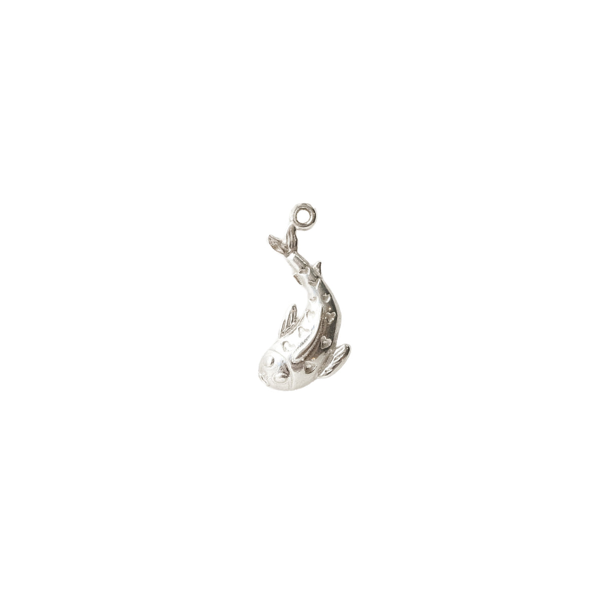 KISSING FISH AMULET MINI, Silver