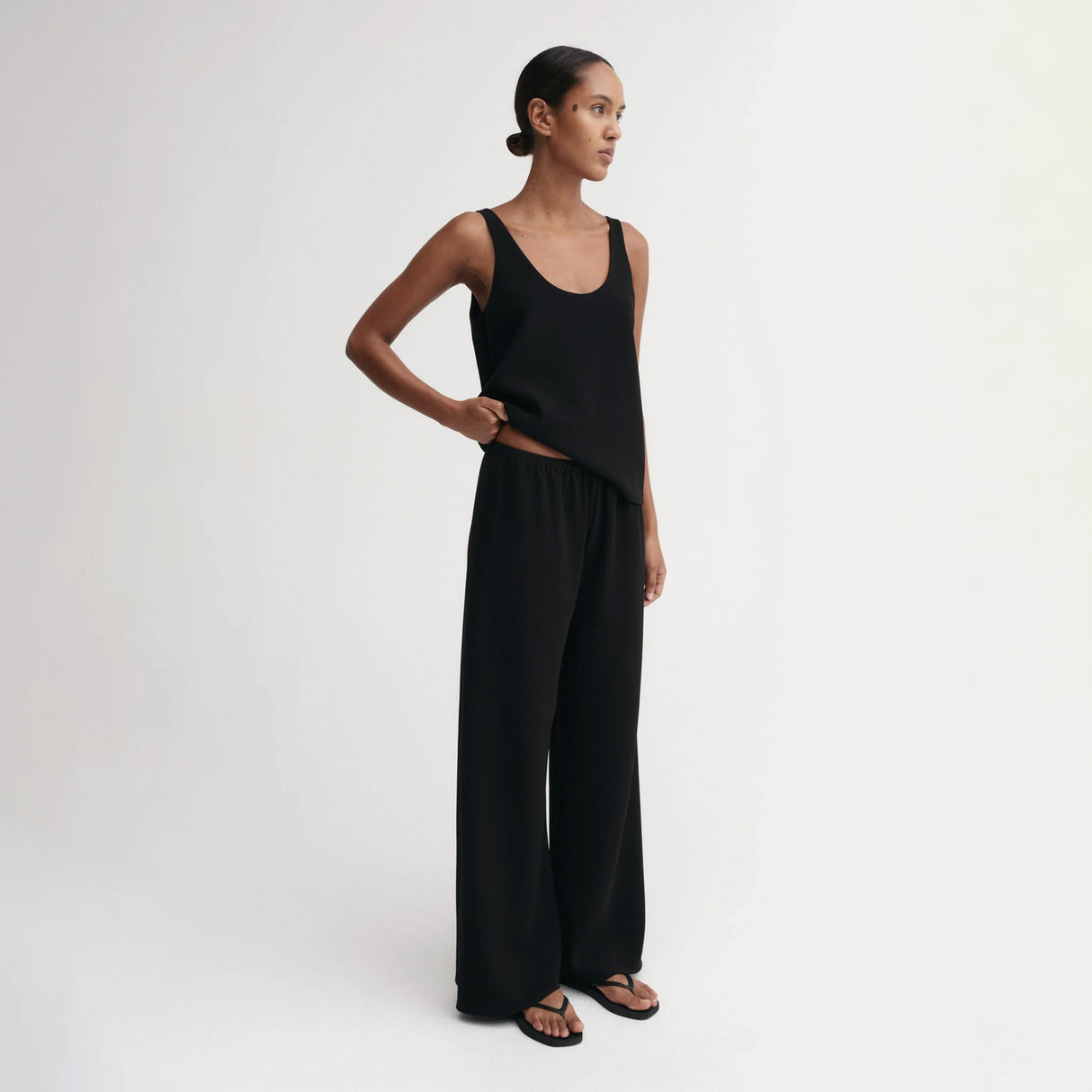 Almada Label BEA CREPE PANTS, Black