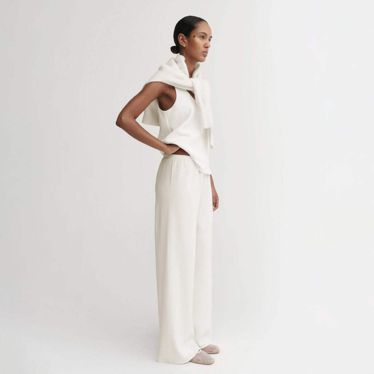 Almada Label BEA CREPE PANTS, Cream
