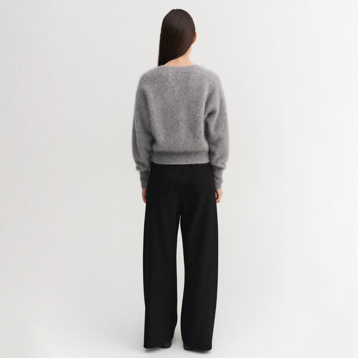 Almada Label COCO BRUSHED CARDIGAN, Grey