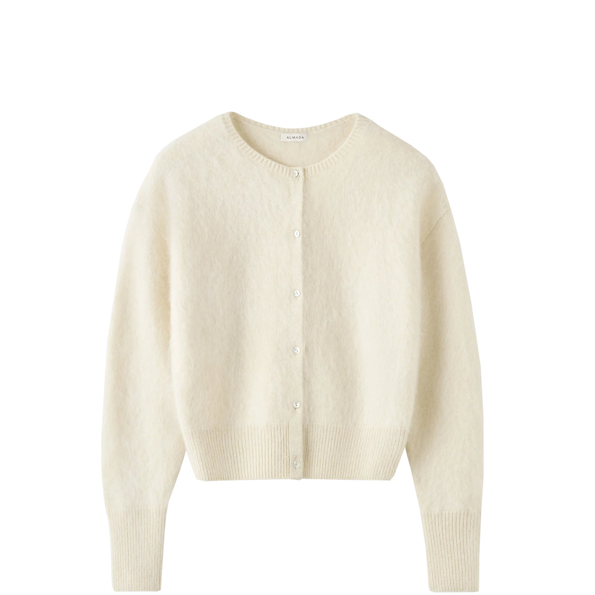 Almada Label COCO BRUSHED CARDIGAN, Vanilla