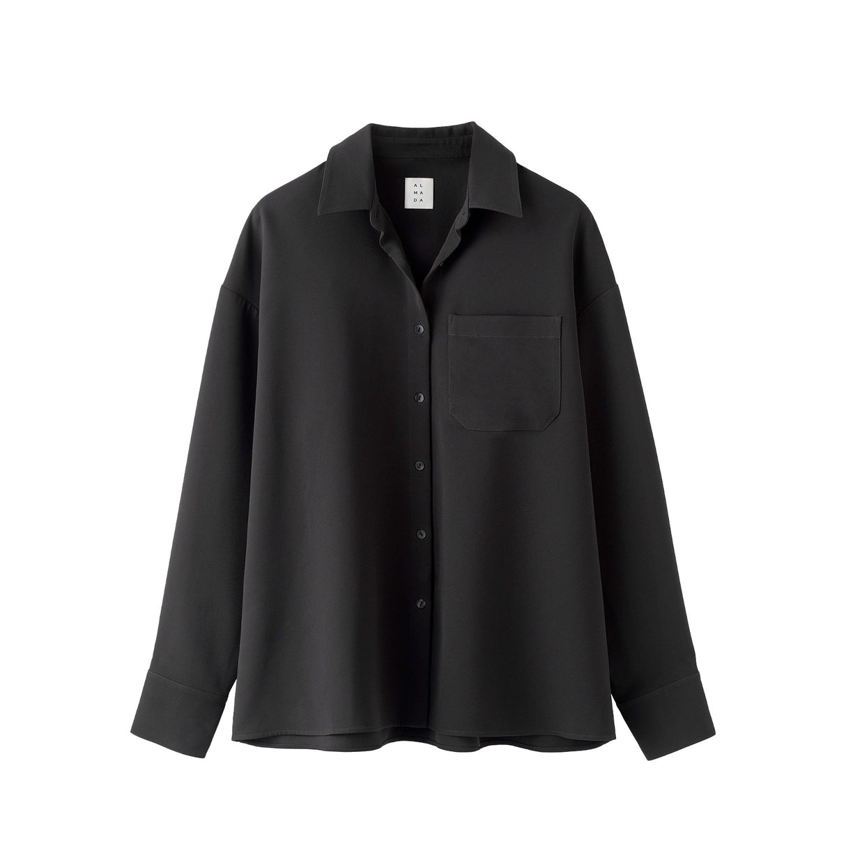 Almada Label FINN CREPE SHIRT, Black