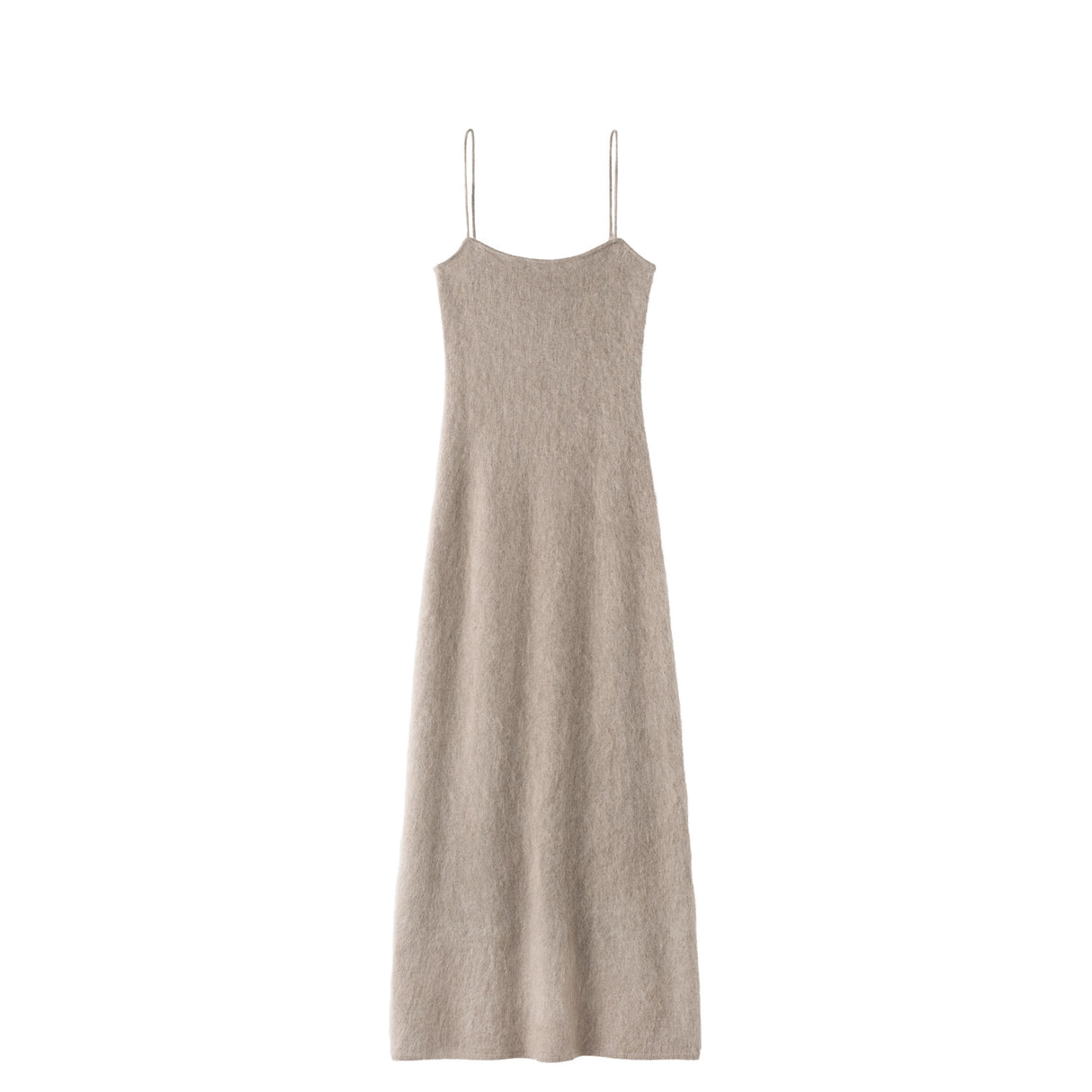 Almada Label FIONA BRUSHED CASHMERE DRESS, Nougat