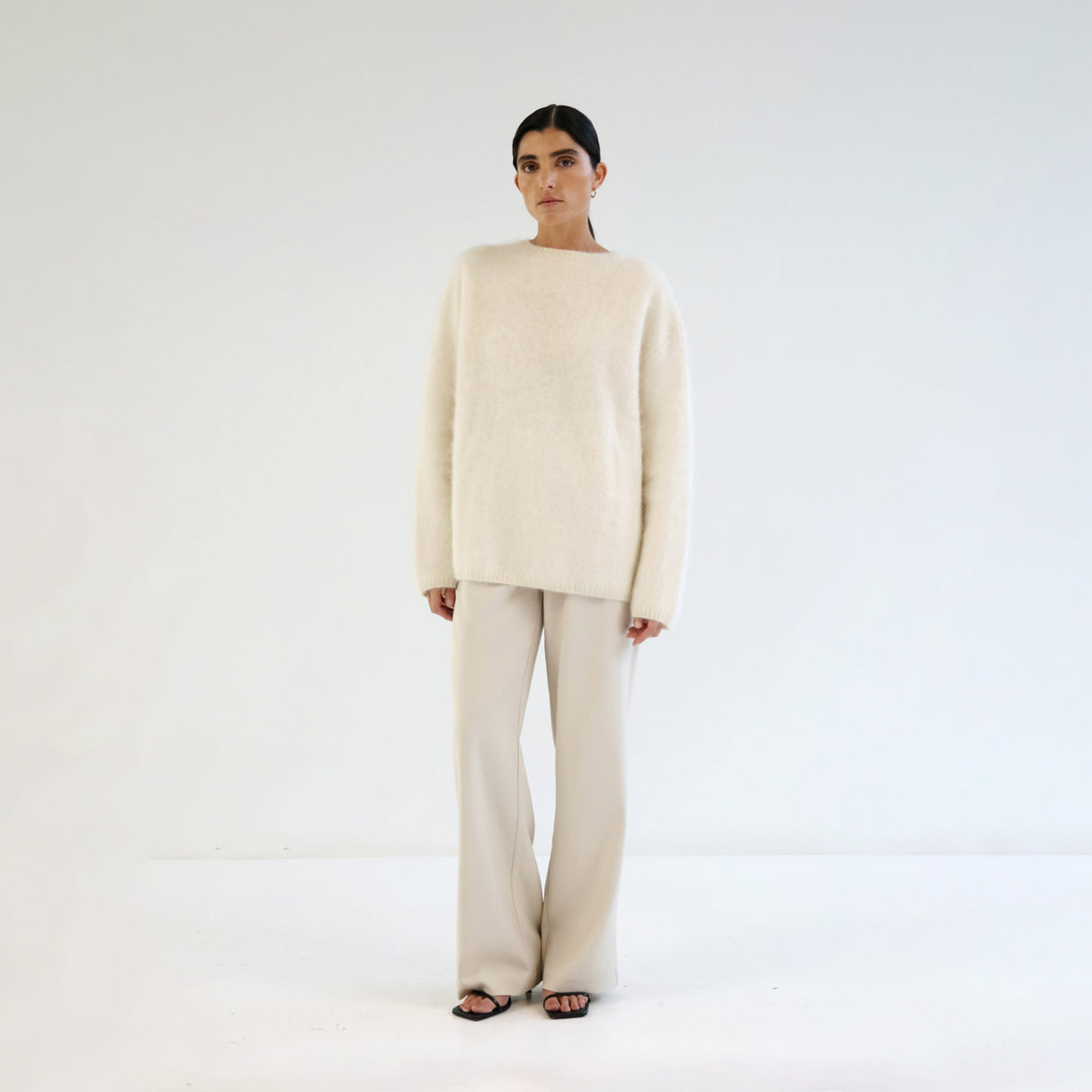 Almada Label FLOY CASHMERE SWEATER, Cream - Image 2