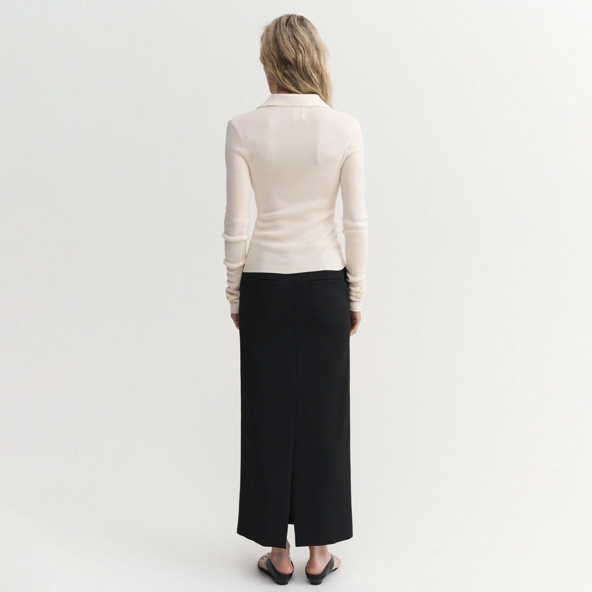 Almada Label LILI RIB CARDIGAN, Cream