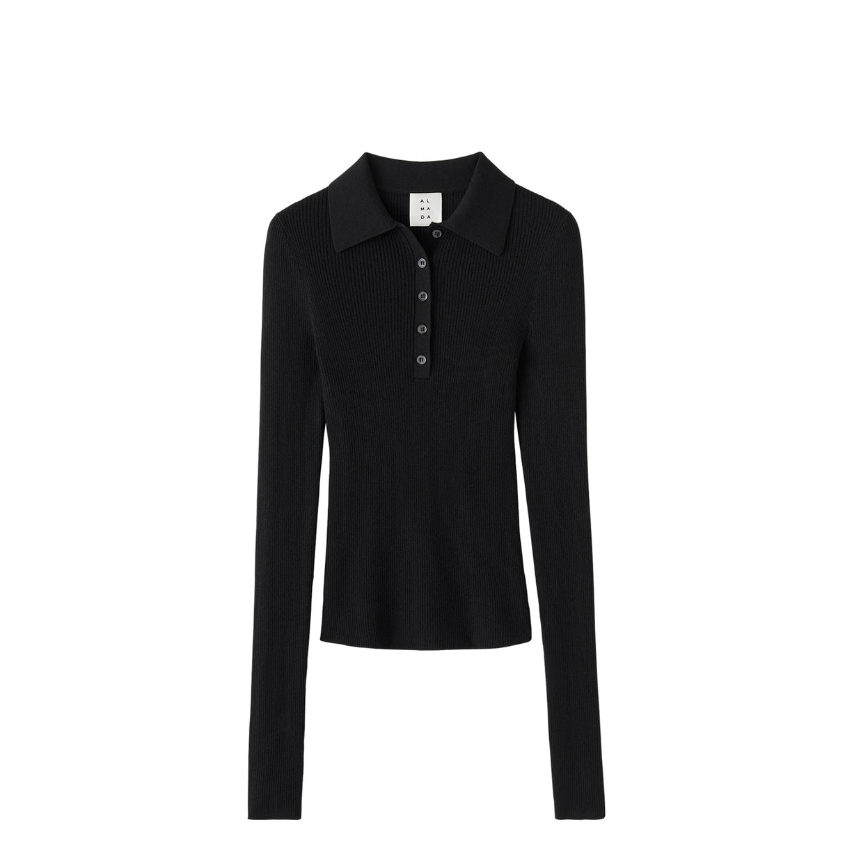 Black shirt on a white background