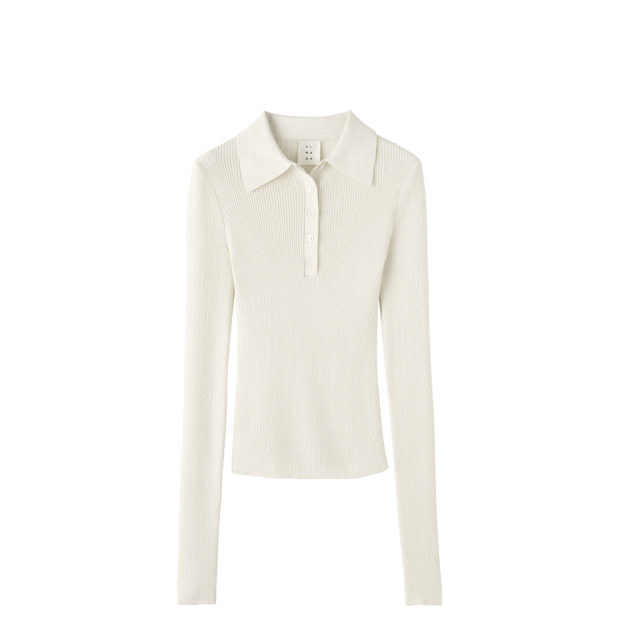 White long-sleeve shirt on a white background