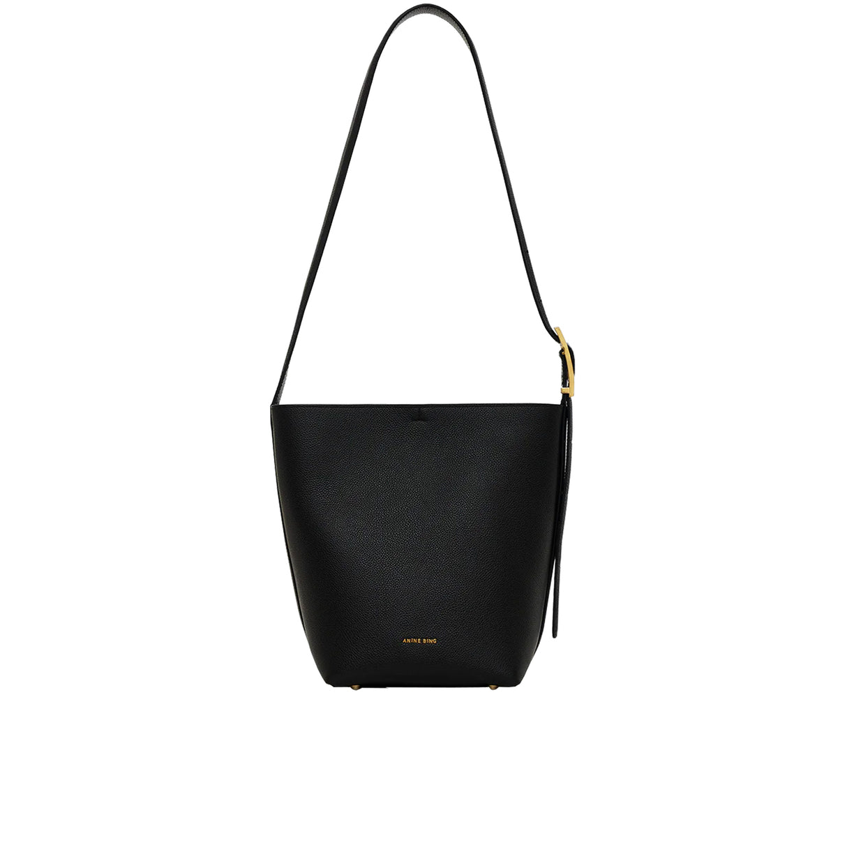 Anine Bing ELLY MEDIUM BUCKET BAG, Black