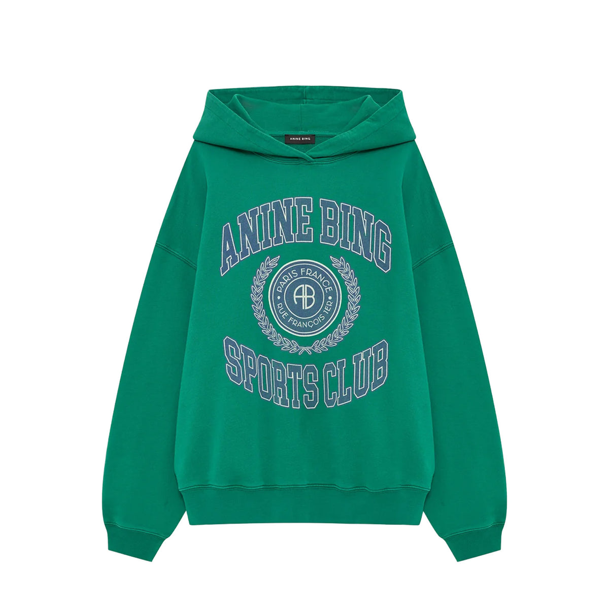 Anine Bing HARVEY SWEATSHIRT COLLEGIATE, Green