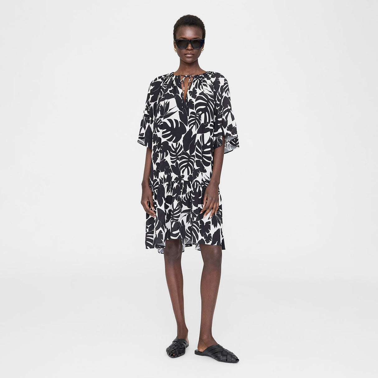 Anine Bing LOLITA DRESS, Black Bird Of Paradise