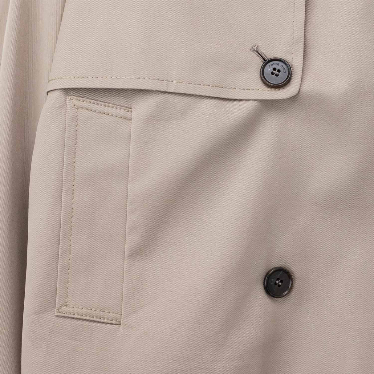 Anine BIng RICKIE CROPPED TRENCH, Beige