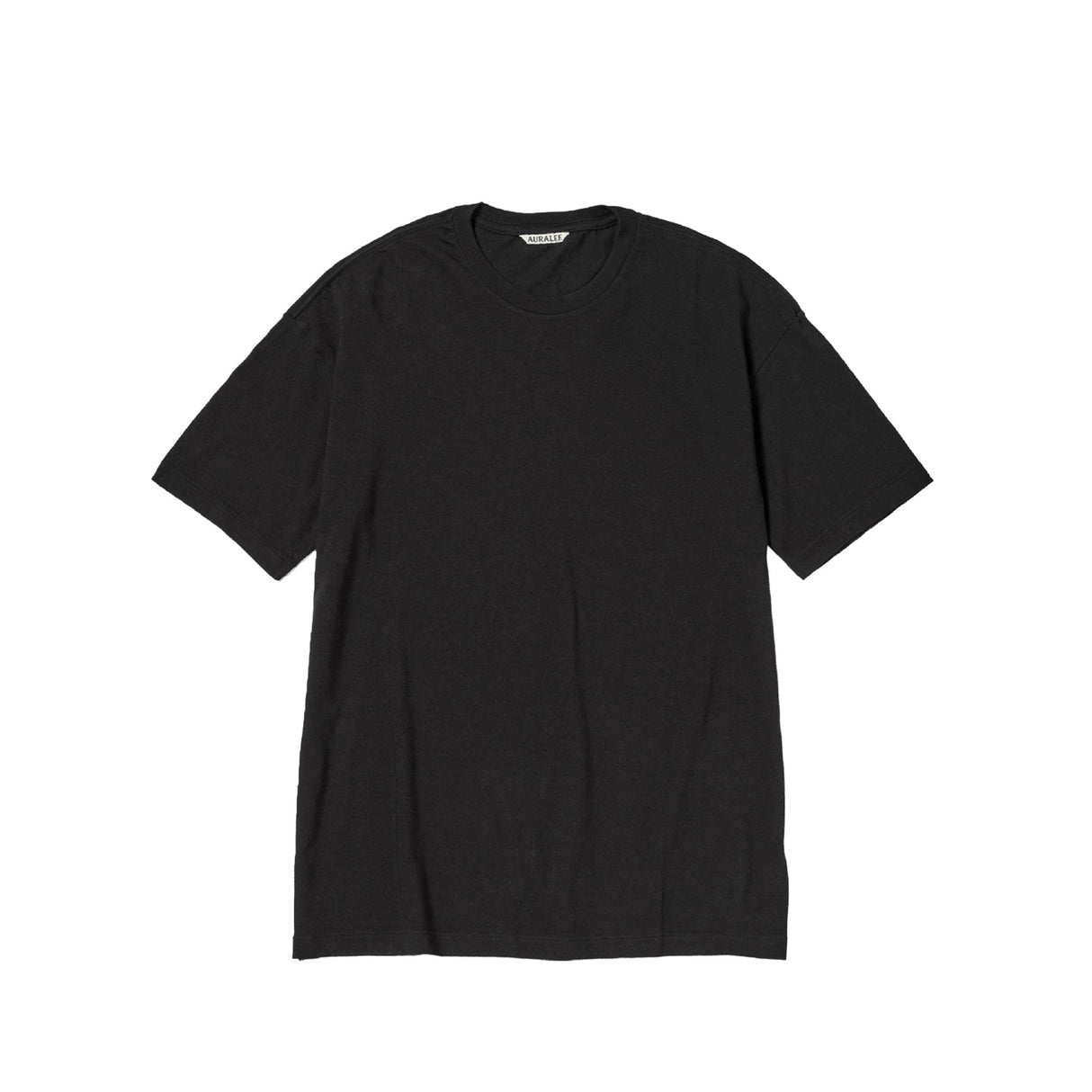 Black t-shirt on a white background