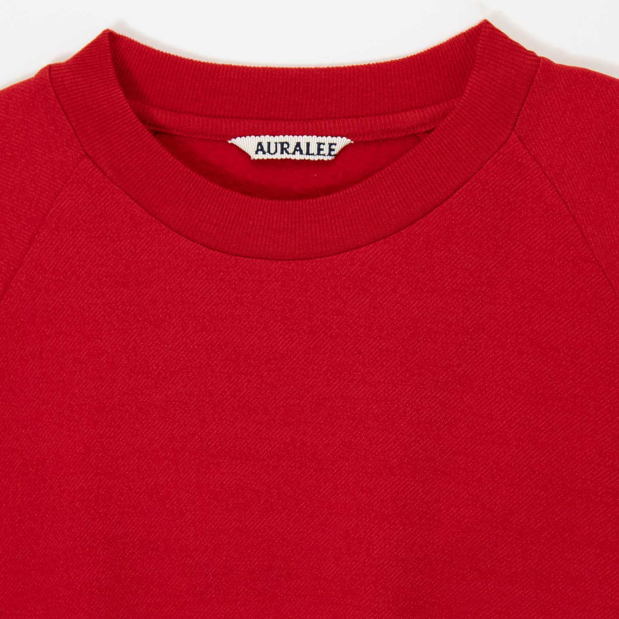 Auralee LIGHT WOOL SWEAT PULLOVER, Red