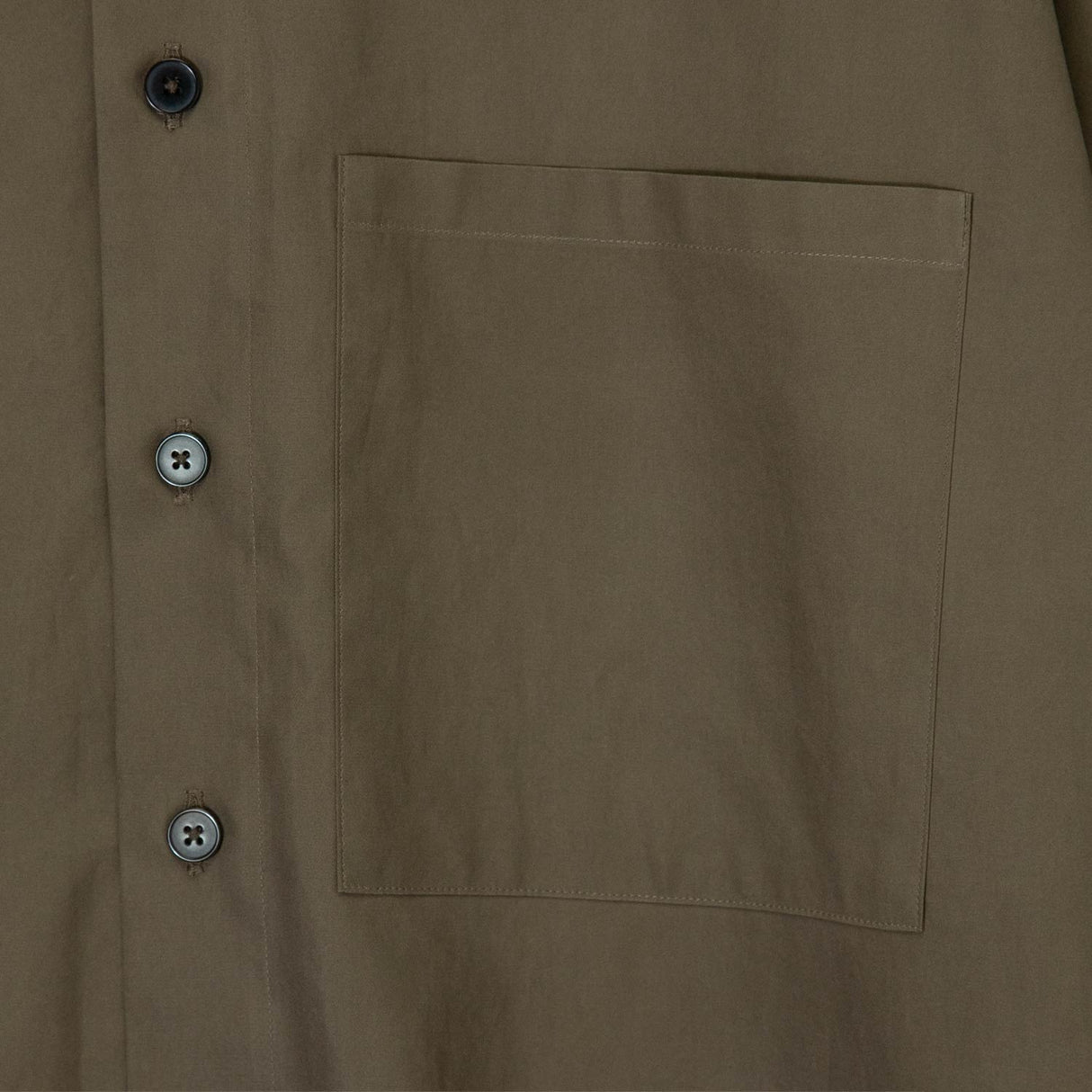 Auralee WASHED FINX TWILL BIG SHIRT, Brown
