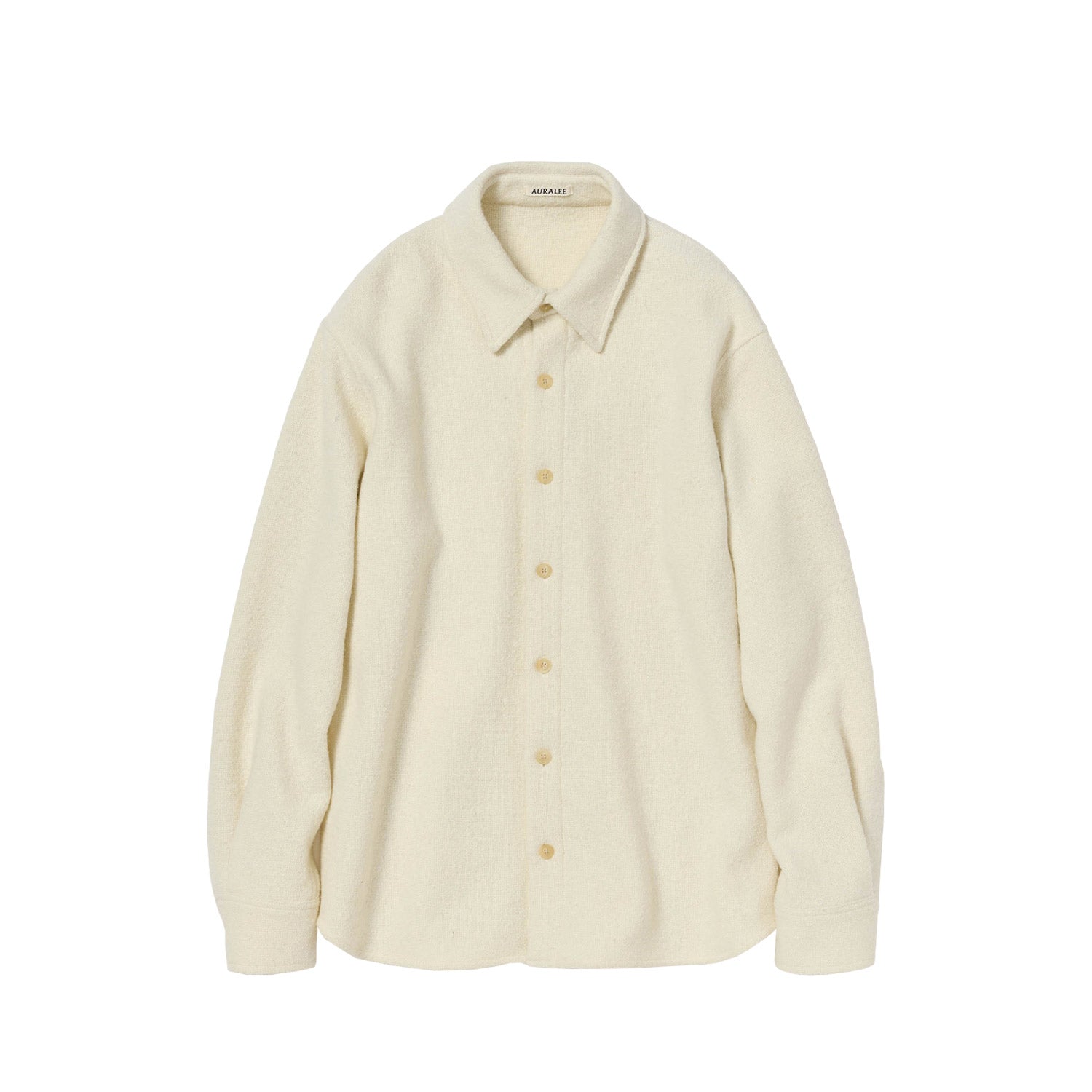 Auralee HOMESPUN TWEED SHIRT BLOUSON, Ivory White – Beamhill