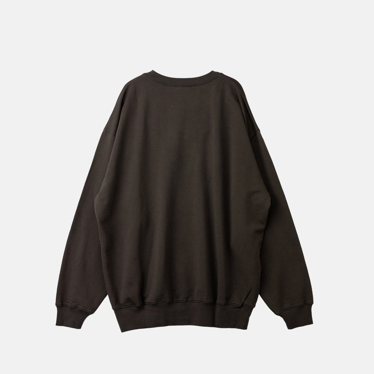 Auralee SUPER HIGH GAUGE SWEATSHIRT P/O, Dark Brown