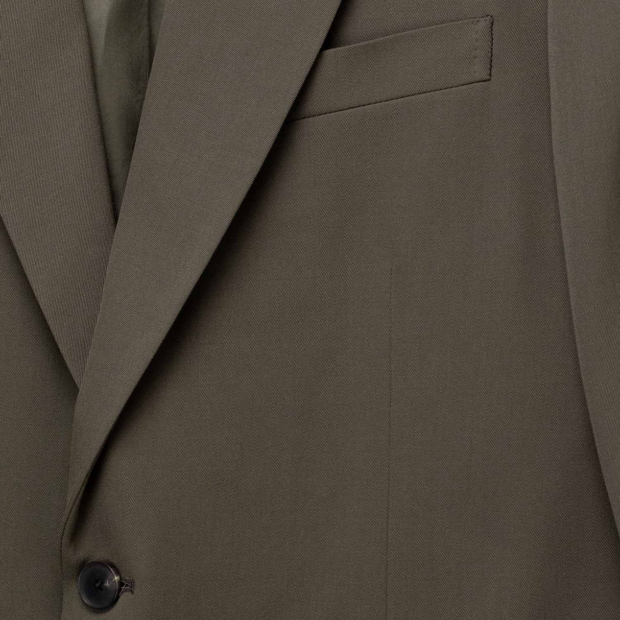 Auralee M'S LIGHT WOOL MAX GABARDINE JACKET, Dark Olive Brown