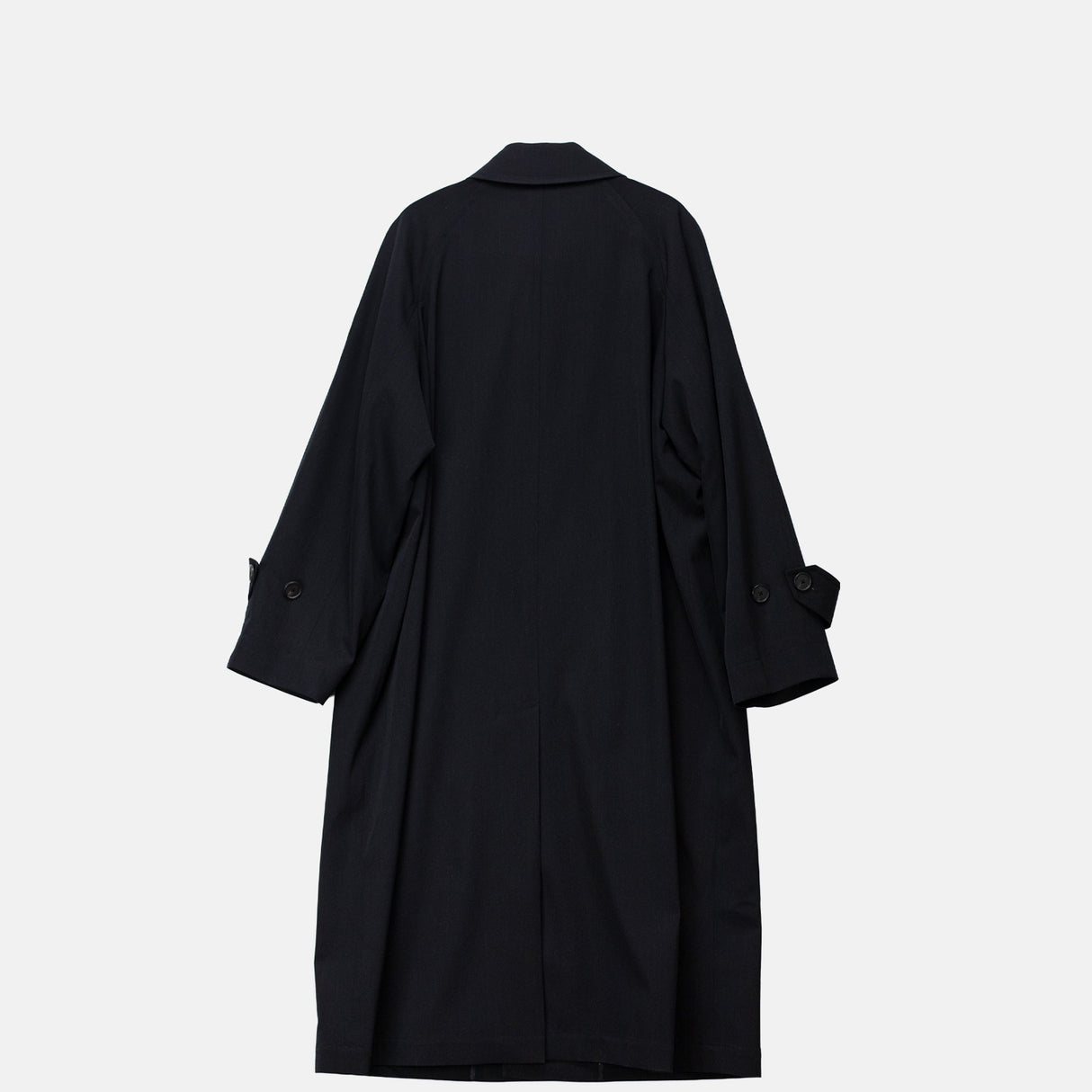 Auralee W'S LIGHT WOOL MAX GABARDINE COAT, Top Black