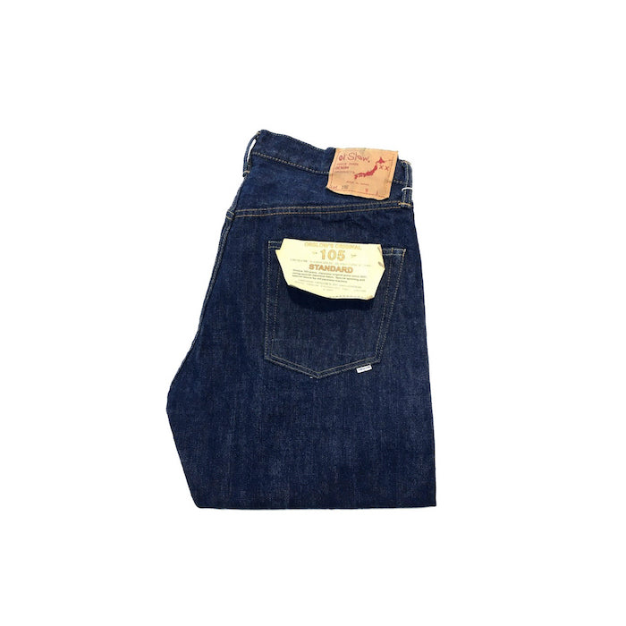 orSlow 105 STANDARD DENIM, Onewash Selvage