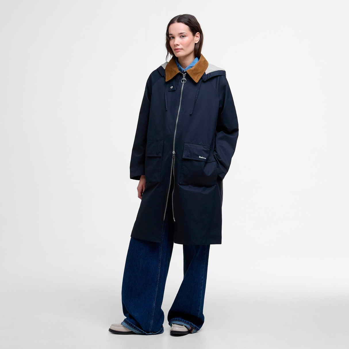 Barbour JEMA SHOWERPROOF JACKET, Navy