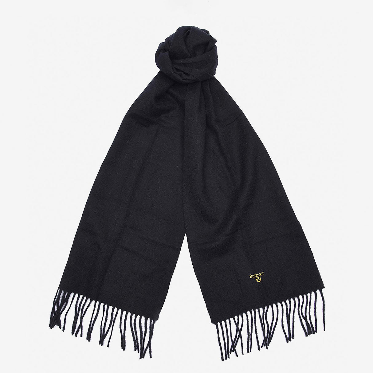 Barbour PLAIN LAMBSWOOL SCARF, Black
